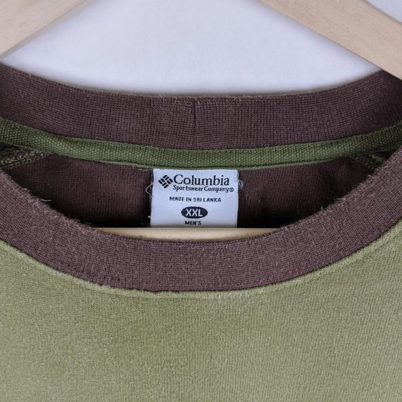 Columbia Green Brown Long Sleeve Cotton Shirt XXL - Picture 3 of 4